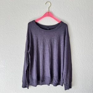 Splendid Vintage Scoop Neck Purple Pullover Sweater Size Large